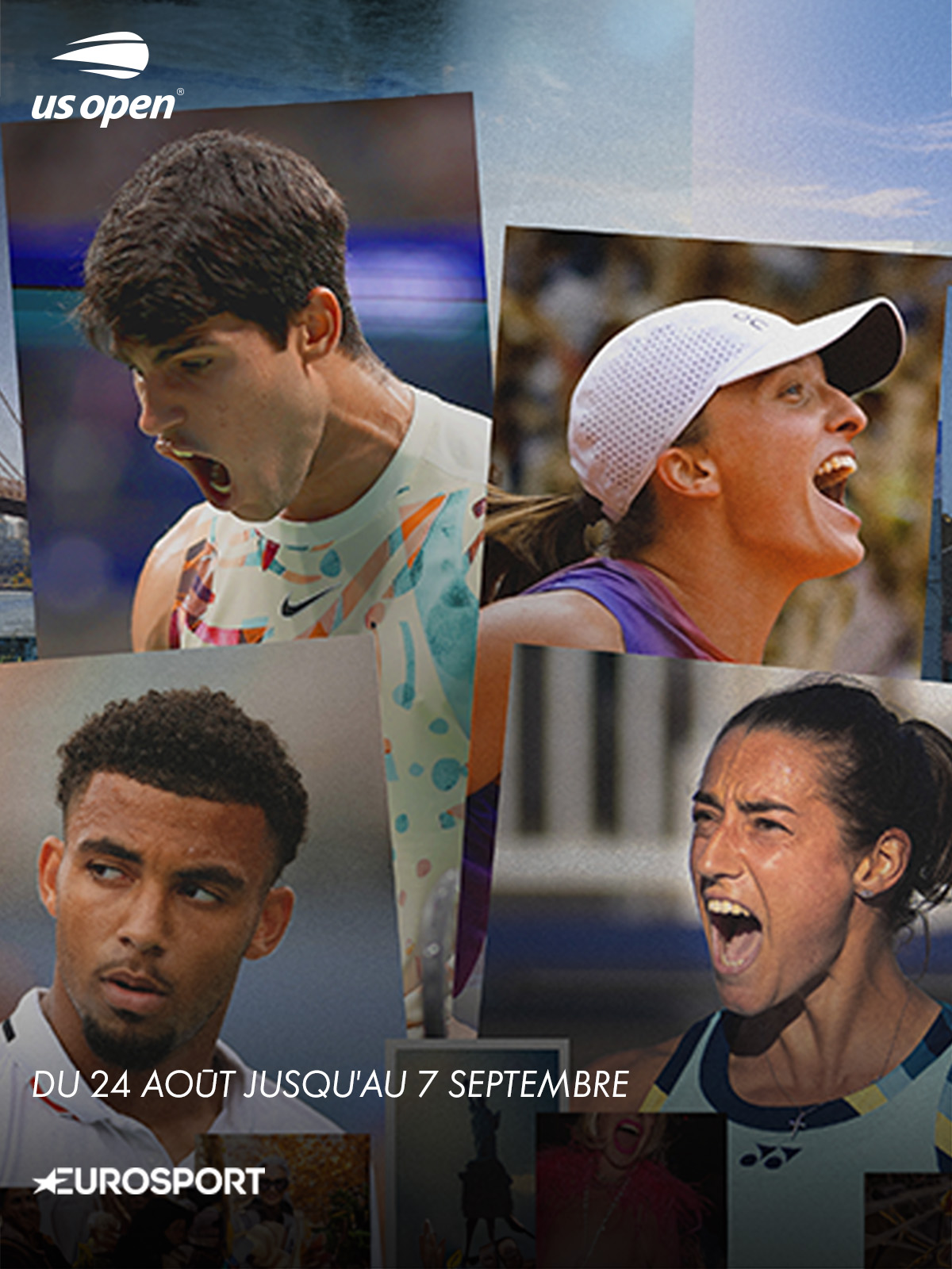 Us Open du 24 août jusqu'au 7 septembre