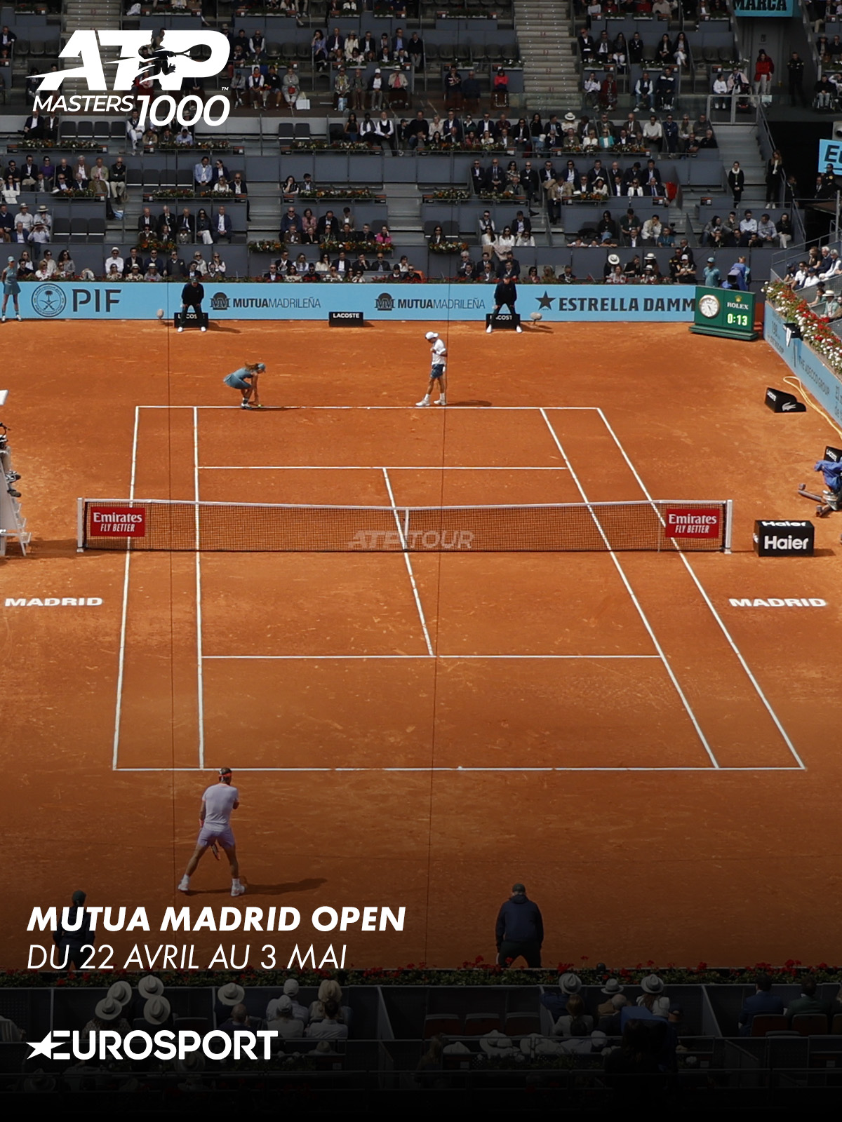 Mutua Madrid Open - du 22 avril au 3 mai