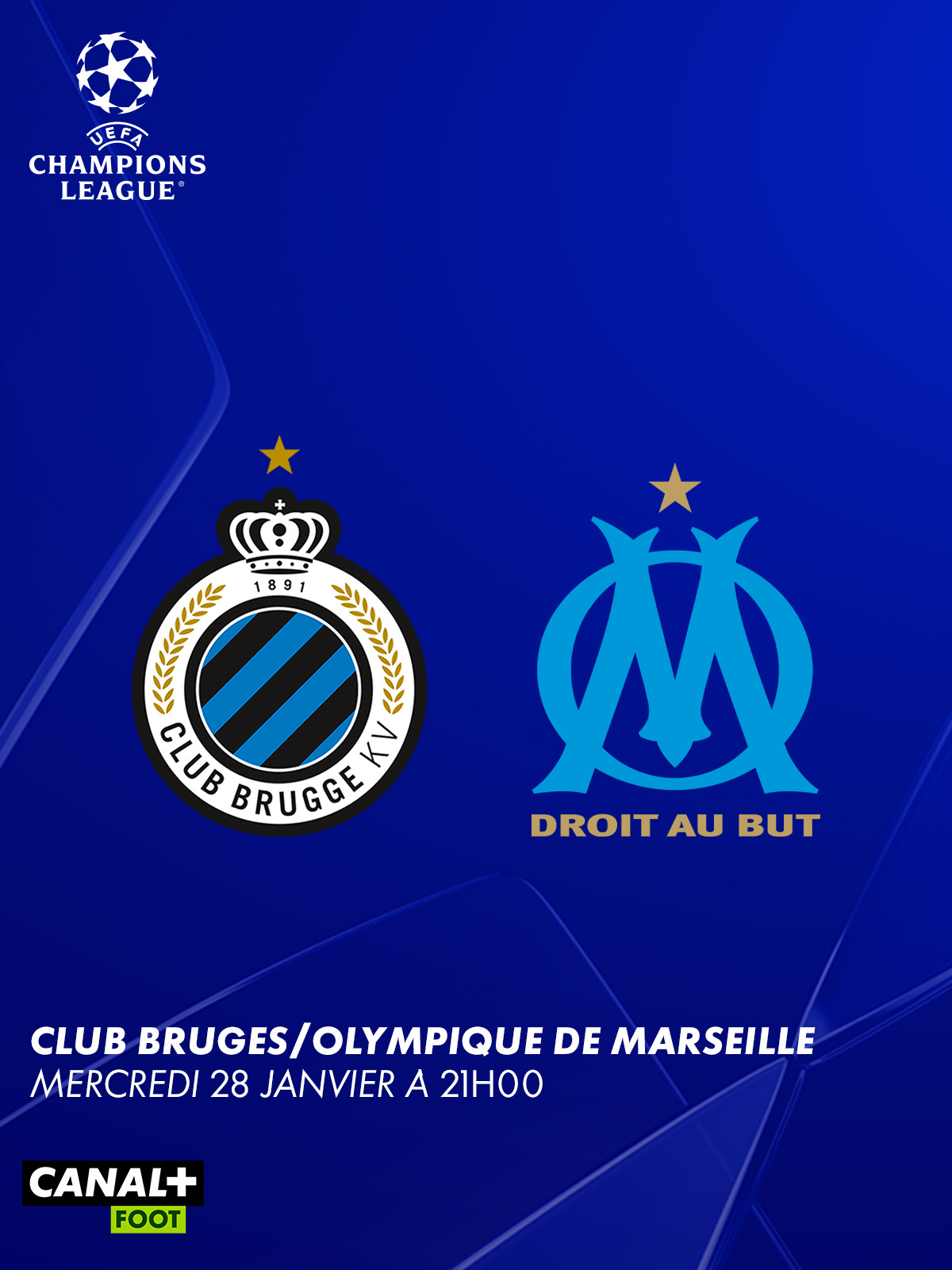 Club Brugge vs Olympique de Marseille - 28 Janvier