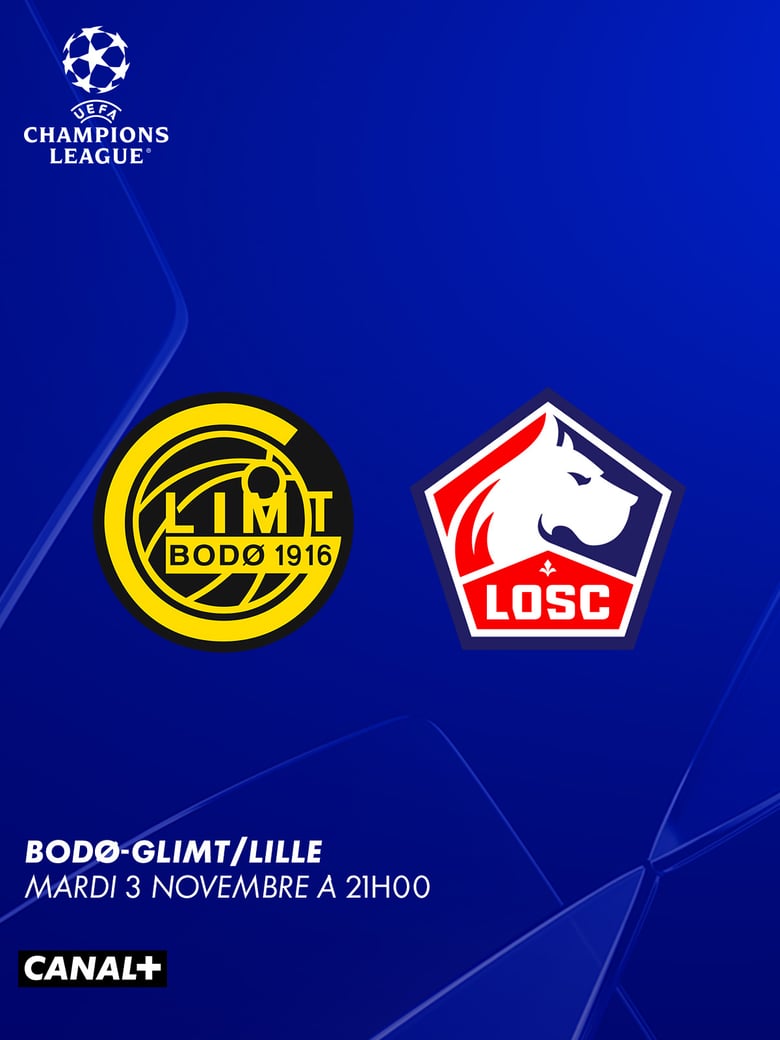 Football - Bodø/Glimt - Lille - Ligue des Champions - mardi 3 novembre, 21h00