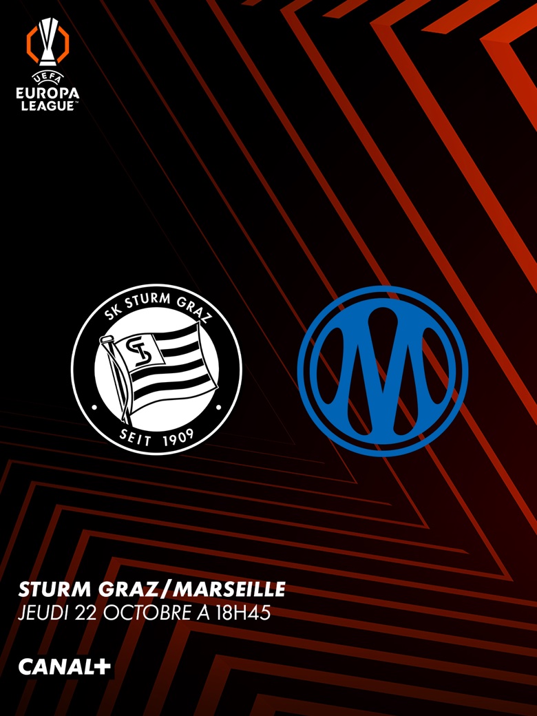 Football - Sturm Graz - Marseille - Ligue Europa - jeudi 22 octobre, 18h45